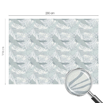 Opaque window film stained glass style Subtle leaves