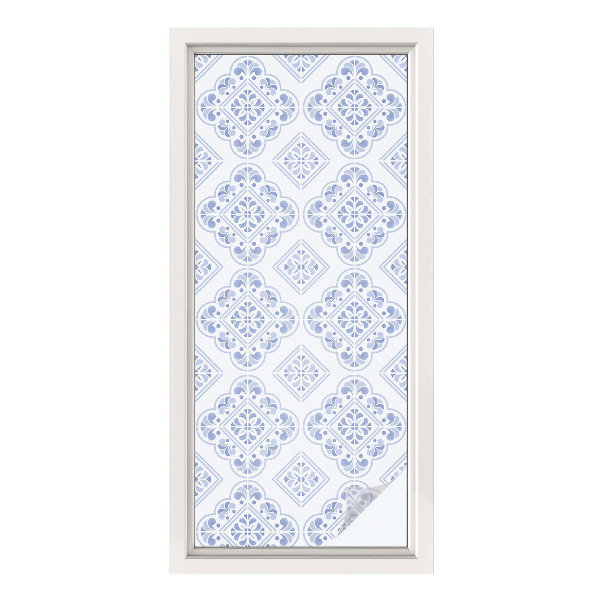 Frosted glass film stained glass effect Geometric pattern