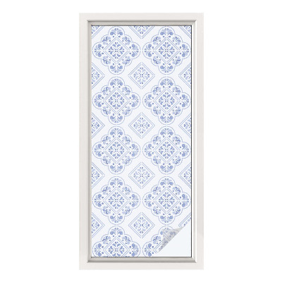 Frosted glass film stained glass effect Geometric pattern