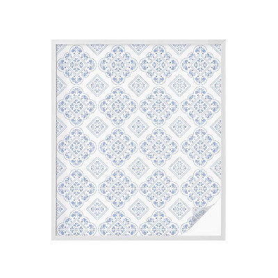 Frosted glass film stained glass effect Geometric pattern