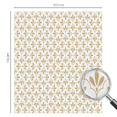 Opaque window film stained glass style Plant elegance