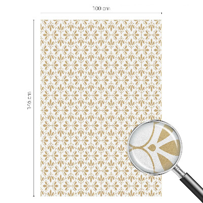 Opaque window film stained glass style Plant elegance