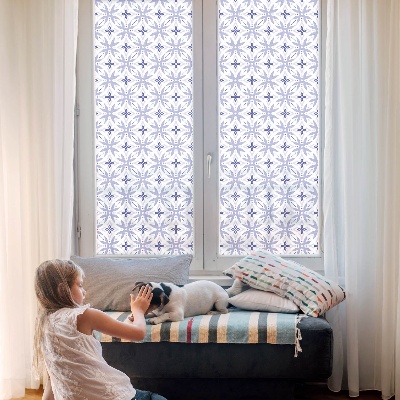 Privacy window film Purple patterns