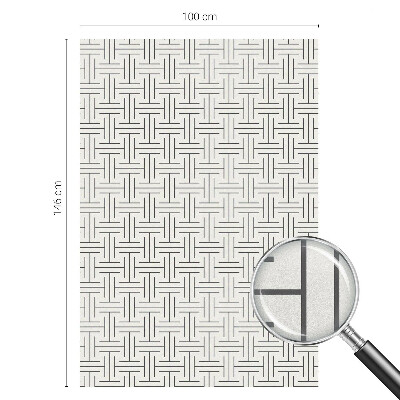 Frosted glass film stained glass effect Symmetrical braid