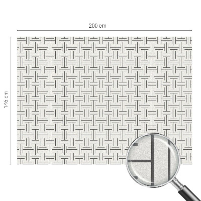 Frosted glass film stained glass effect Symmetrical braid
