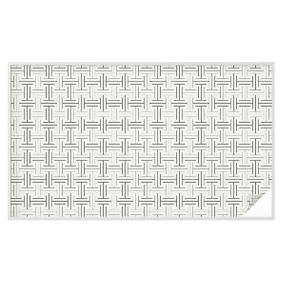 Frosted glass film stained glass effect Symmetrical braid