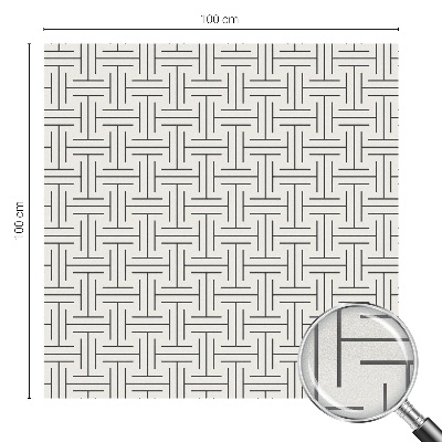 Frosted glass film stained glass effect Symmetrical braid