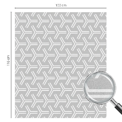 Privacy window film Minimalist lines