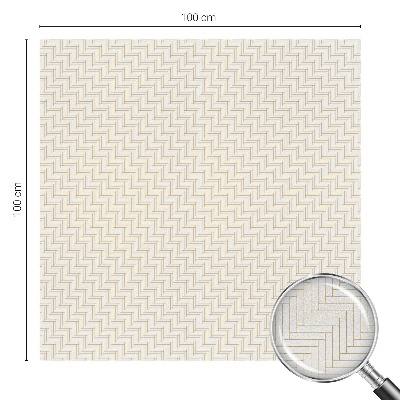 Opaque window film stained glass style Herringbone elegance