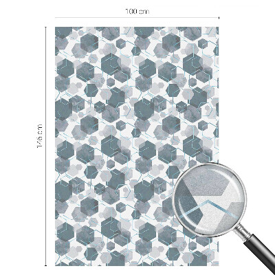 Colored window film stained glass Geometric hexagons