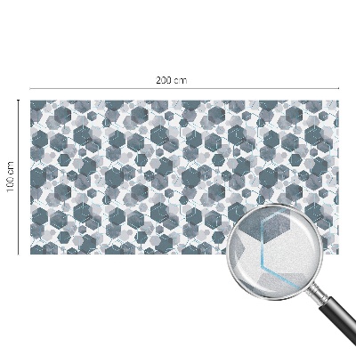 Colored window film stained glass Geometric hexagons