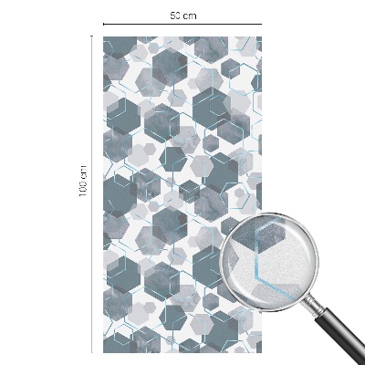 Colored window film stained glass Geometric hexagons