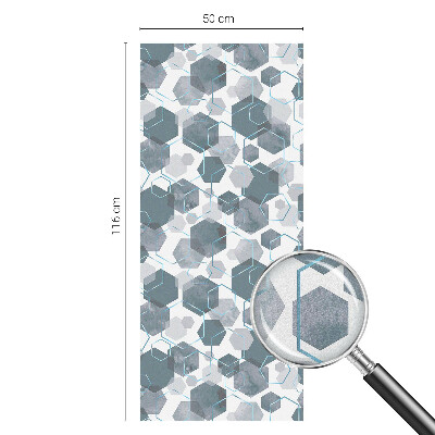 Colored window film stained glass Geometric hexagons