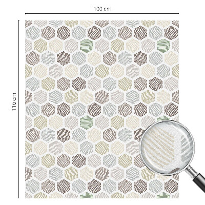 Frosted glass film stained glass effect Geometric waves