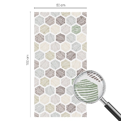 Frosted glass film stained glass effect Geometric waves