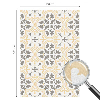 Opaque window film stained glass style Plant patterns