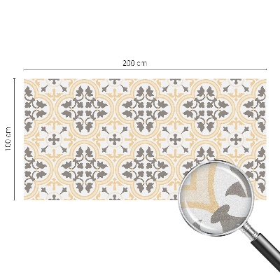 Opaque window film stained glass style Plant patterns