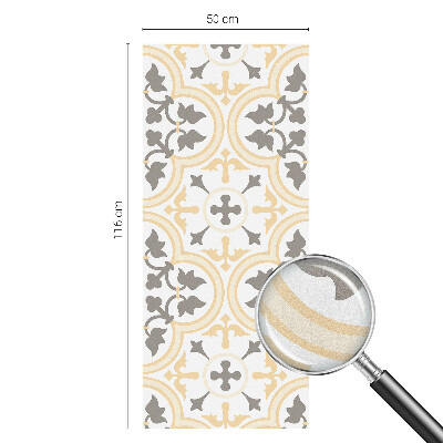 Opaque window film stained glass style Plant patterns