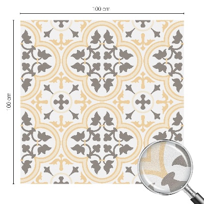 Opaque window film stained glass style Plant patterns