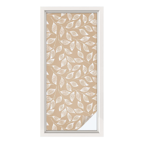 Patterned window film Leaves nature