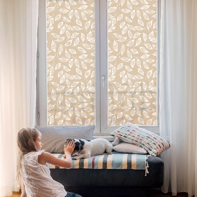 Patterned window film Leaves nature