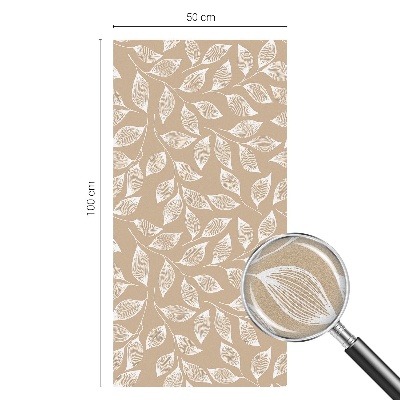 Patterned window film Leaves nature