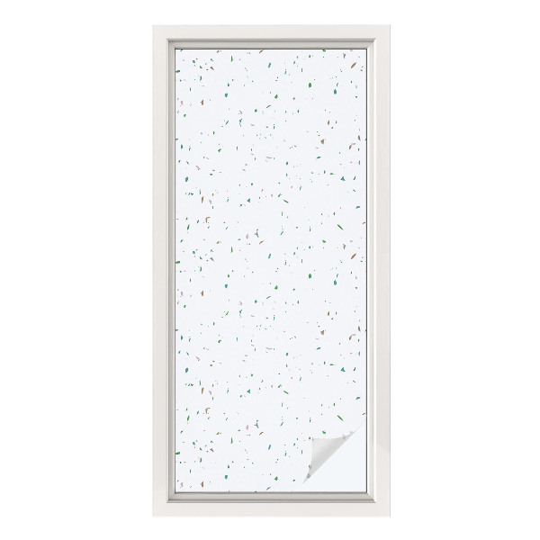 Frosted glass film stained glass effect Scattered elements