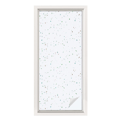 Frosted glass film stained glass effect Scattered elements