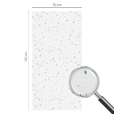 Frosted glass film stained glass effect Scattered elements