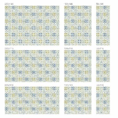 Opaque window film stained glass style Classic tiles