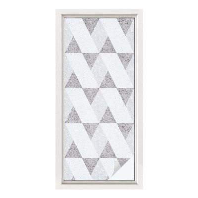 Privacy window film Gray triangles