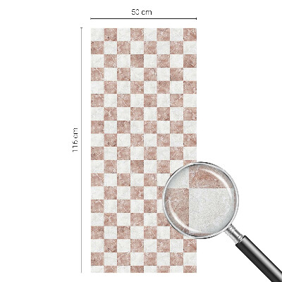 Colored window film stained glass Classic chessboard