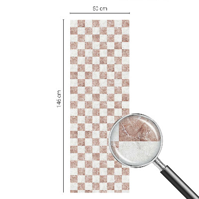 Colored window film stained glass Classic chessboard
