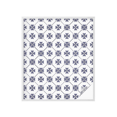 Opaque window film stained glass style Plant motif