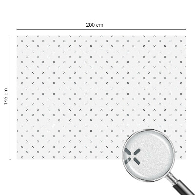 Frosted glass film stained glass effect Geometric crosses