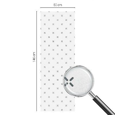 Frosted glass film stained glass effect Geometric crosses