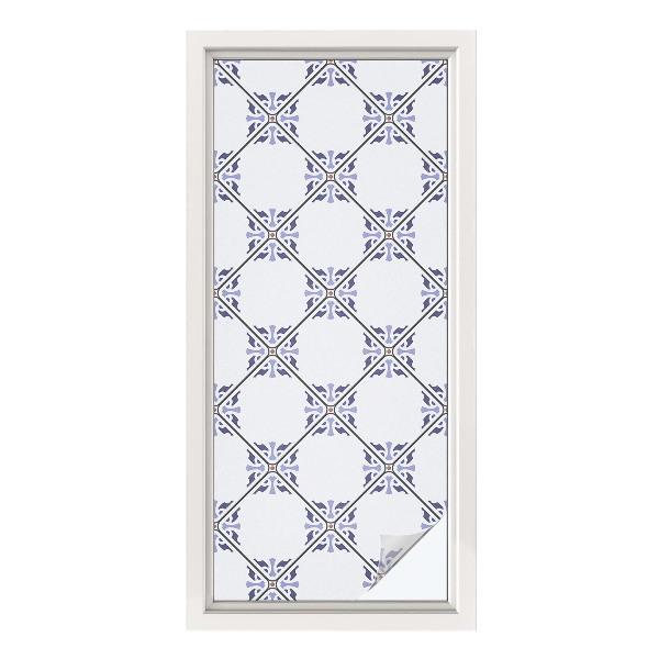 Frosted glass film stained glass effect Geometric tiles