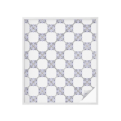 Frosted glass film stained glass effect Geometric tiles