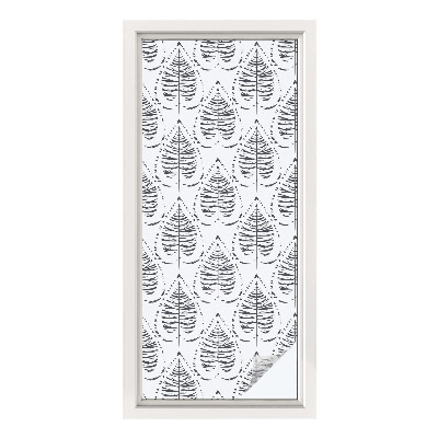 Colored window film stained glass Leafy elegance