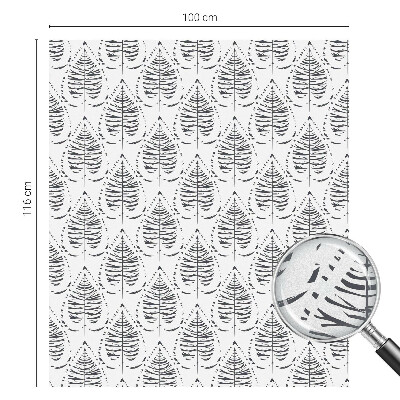 Colored window film stained glass Leafy elegance