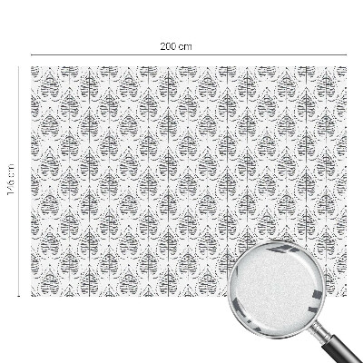 Colored window film stained glass Leafy elegance