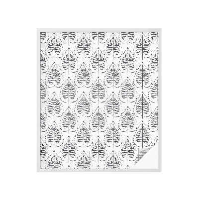 Colored window film stained glass Leafy elegance