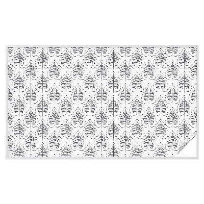 Colored window film stained glass Leafy elegance