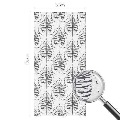 Colored window film stained glass Leafy elegance