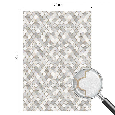 Frosted glass film stained glass effect Geometric mosaic