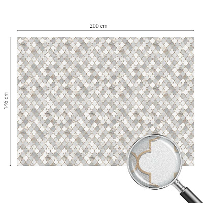 Frosted glass film stained glass effect Geometric mosaic