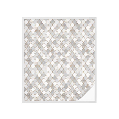 Frosted glass film stained glass effect Geometric mosaic
