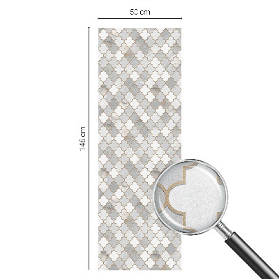 Frosted glass film stained glass effect Geometric mosaic