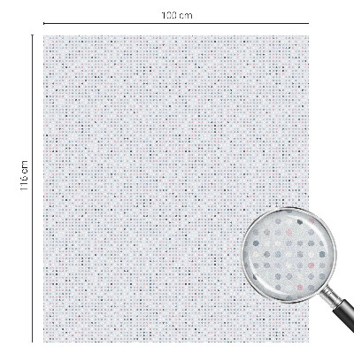 Opaque window film stained glass style Pastel dots