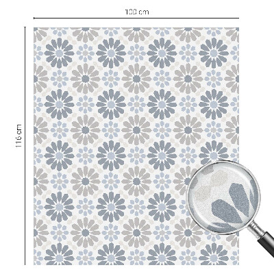 Privacy window film Floral mosaic